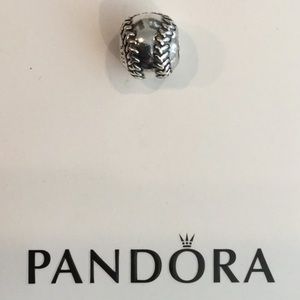 RARE and RETIRED Pandora baseball charm